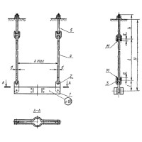 Подвески для вертикальных трубопроводов ПГВ-426 ГОСТ 16127-78