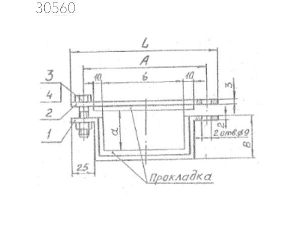 Подвески судовых трубопроводов тип 9-105х185-АМг 100 мм РИДФ.301525.001 0,175 кг