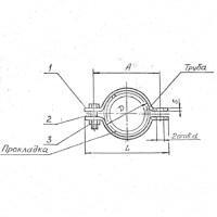 Подвески судовых трубопроводов тип 2-90-АМг 83 мм РИДФ.301525.001 0,1 кг