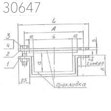 Подвески судовых трубопроводов тип 9-85х165-АМг 125 мм РИДФ.301525.001 0,216 кг